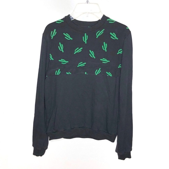 American Retro Oscar Sweater Silk Cactus Black S - Picture 1 of 6